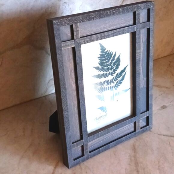 Wood Picture Frame 5×7 Brown French Country Cottagecore Modern Farm Rustic Table - Picture 3 of 10